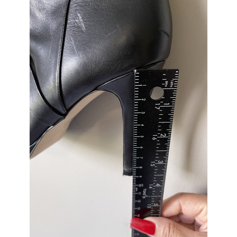 Women's Thin High Heel Boots,Leather Platform, Size 7 - Picture 6 of 9